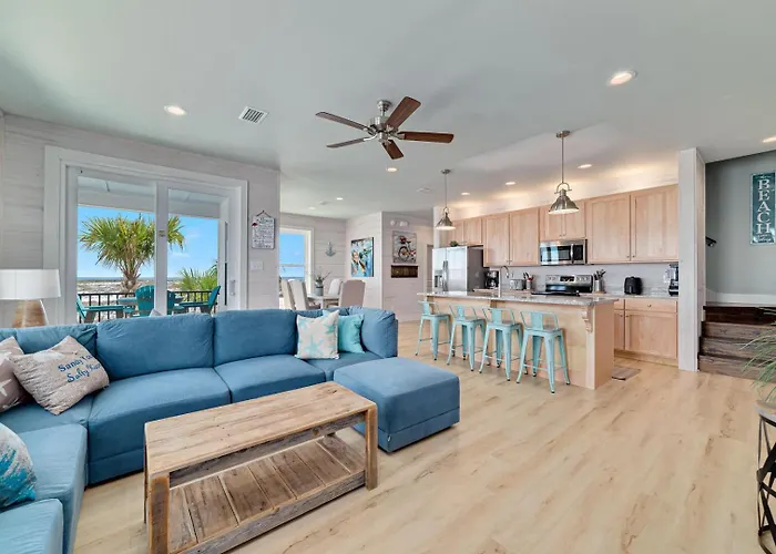 Holiday home New Coastal W/ Gulf View, Shared Pool *